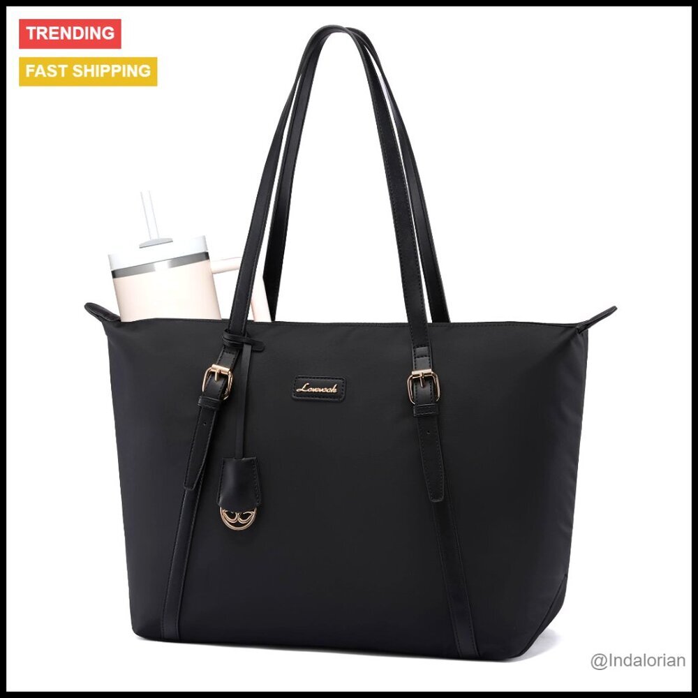 Large Laptop Tote Bag Featherlight Water-Resistant Professional Work Travel
